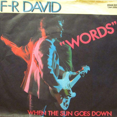 F.R David-Words-7" Vinyl P/S