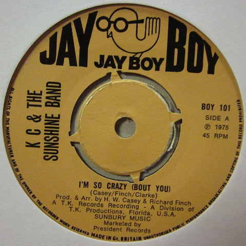 KC & The Sunshine Band-I'm So Crazy -7" Vinyl