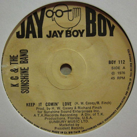 KC & The Sunshine Band-Keep It Comin Love-7" Vinyl