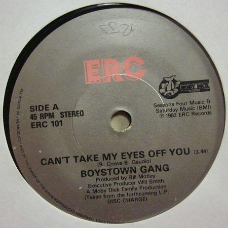 Boystown Gang-Can't Take My Eyes Off You-7" Vinyl