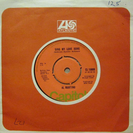 Al Martino-Sing My Love Song-7" Vinyl