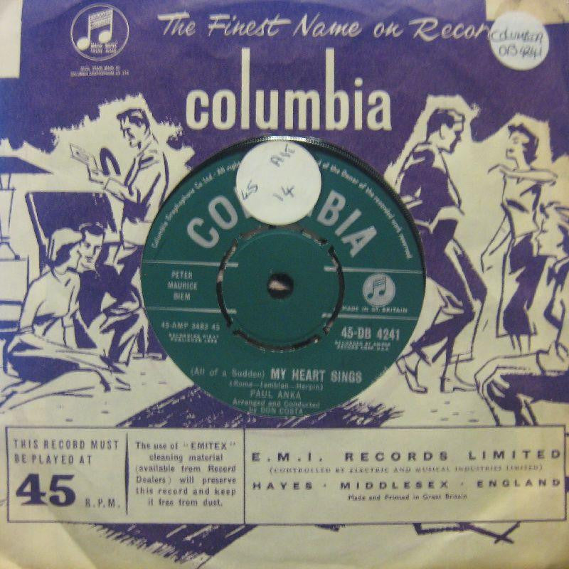 Paul Anka-My Heart Sings-7" Vinyl