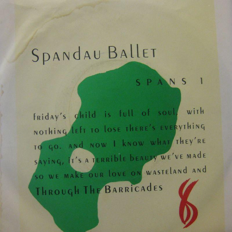 Spandau Ballet-Through The Barricades-7" Vinyl P/S