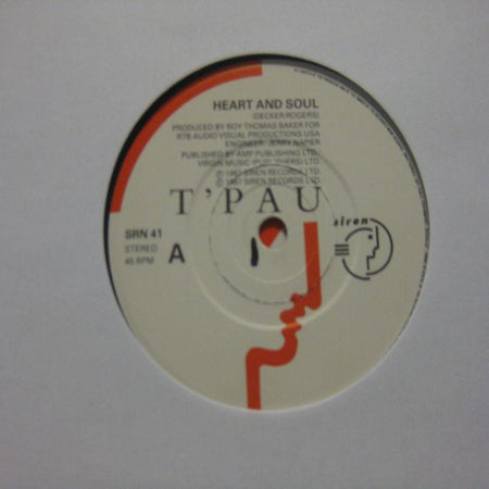 T Pau-Heart And Soul-7" Vinyl