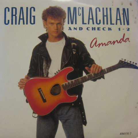 Craig McLachlan And Check 1-2-Amanda-7" Vinyl P/S