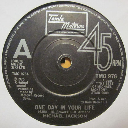 Michael Jackson-One Day In Your Life-7" Vinyl