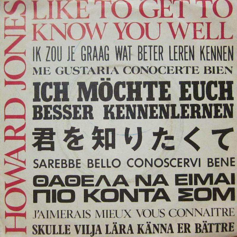 Howard Jones-Like To Get To Know You Well-7" Vinyl P/S