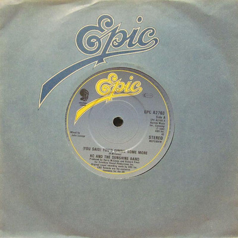 KC & The Sunshine Band-You'd Gimme Some More-7" Vinyl