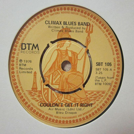 Climax Blues Band-Couldn't Get It Right-7" Vinyl