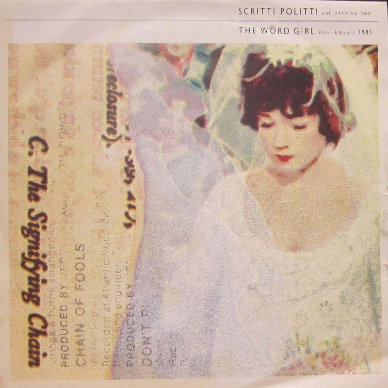 Scritti Politti-The Word Girl-7" Vinyl P/S