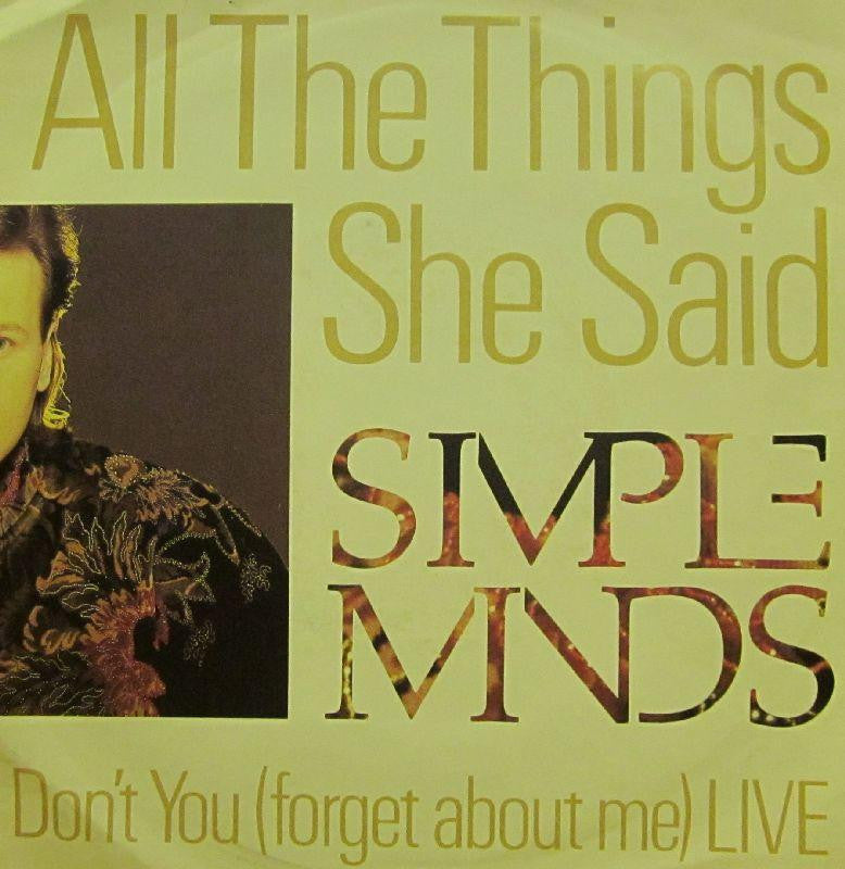 Simple Minds-All The Things She Said-7" Vinyl P/S