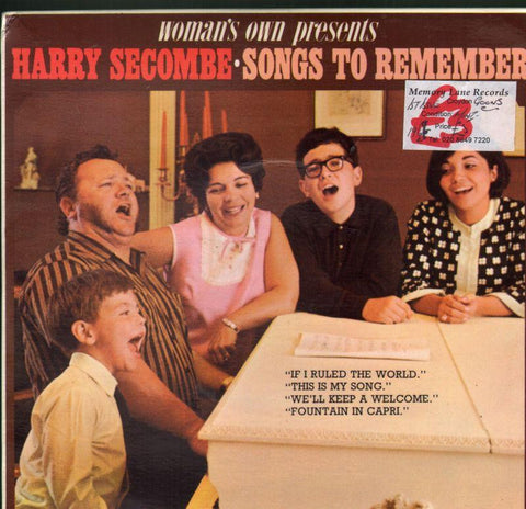 Harry Secombe-Songs To Remeber-7" Vinyl P/S