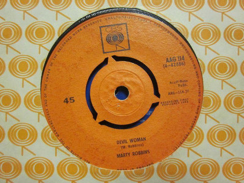 Marty Robbins-Devil Woman-CBS-7" Vinyl