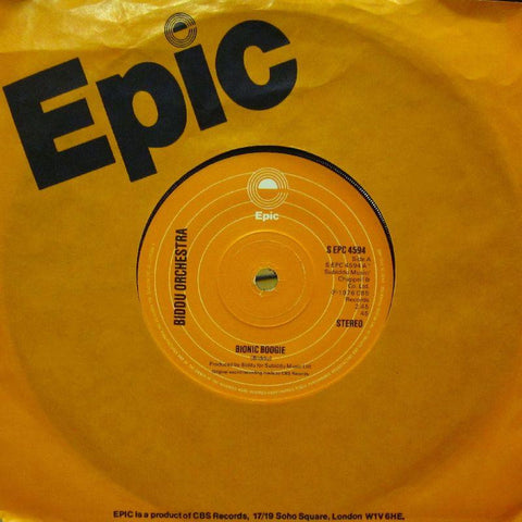 Biddu Orchestra-Bionic Boogie-Epic-7" Vinyl