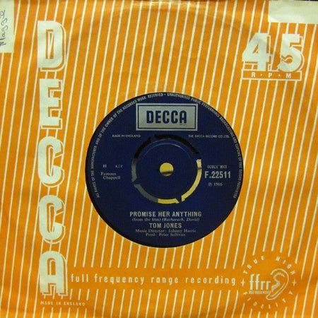 Tom Jones-Promise Her Anything-Decca-7" Vinyl