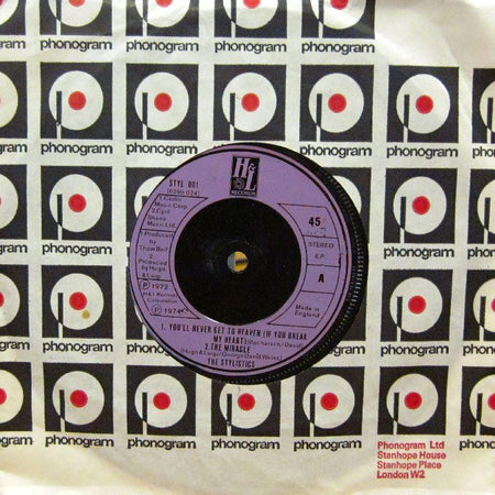 The Stylistics-You'll Never Get To Heaven-H&L-7" Vinyl