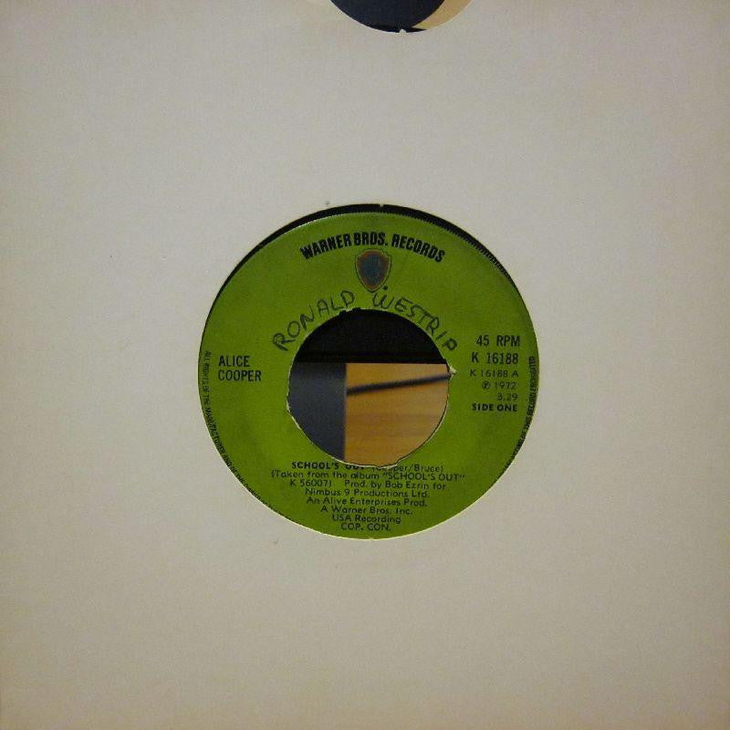 Alice Cooper-School's Out-Warner Bros-7" Vinyl