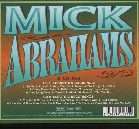 Mick Abrahams-Cat Squirrel Blues-Secret-2CD Album-New