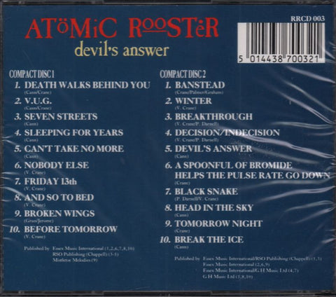 Devil's Answer-Receiver-2CD Album-New & Sealed