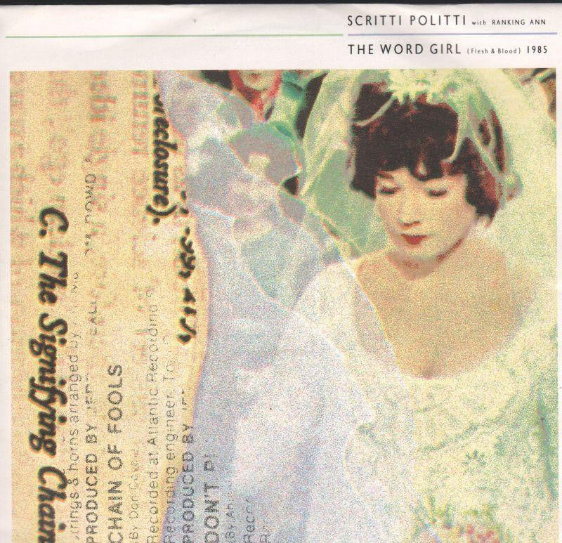 Scritti Politti-The Word Girl-7" Vinyl P/S