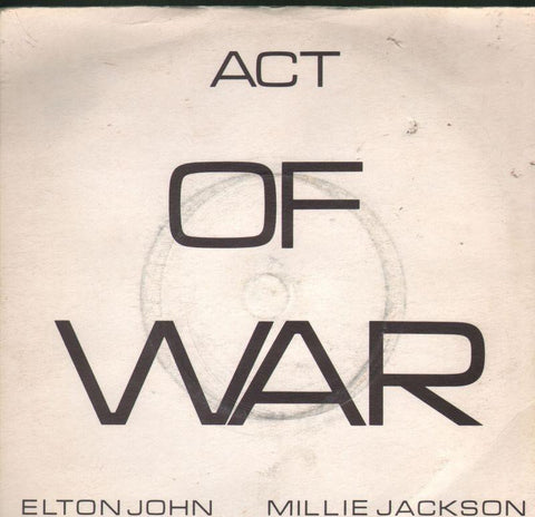 Elton John & Millie Jackson-Act Of War-7" Vinyl P/S
