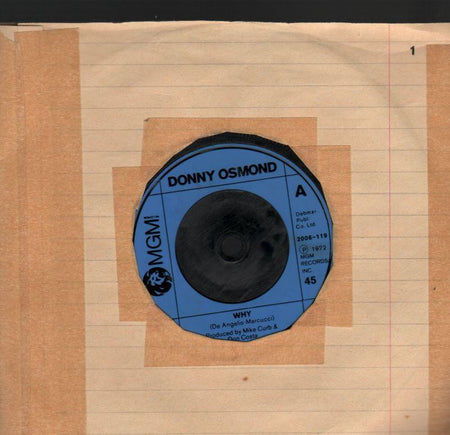 Donny Osmond-Why-7" Vinyl