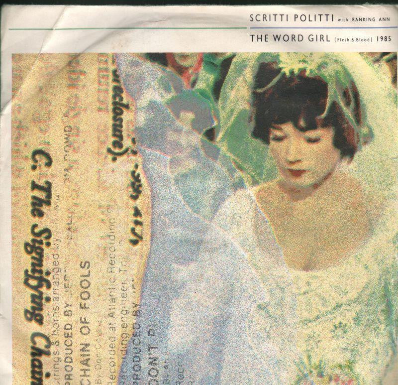 Scritti Politti-The Word Girl-7" Vinyl P/S