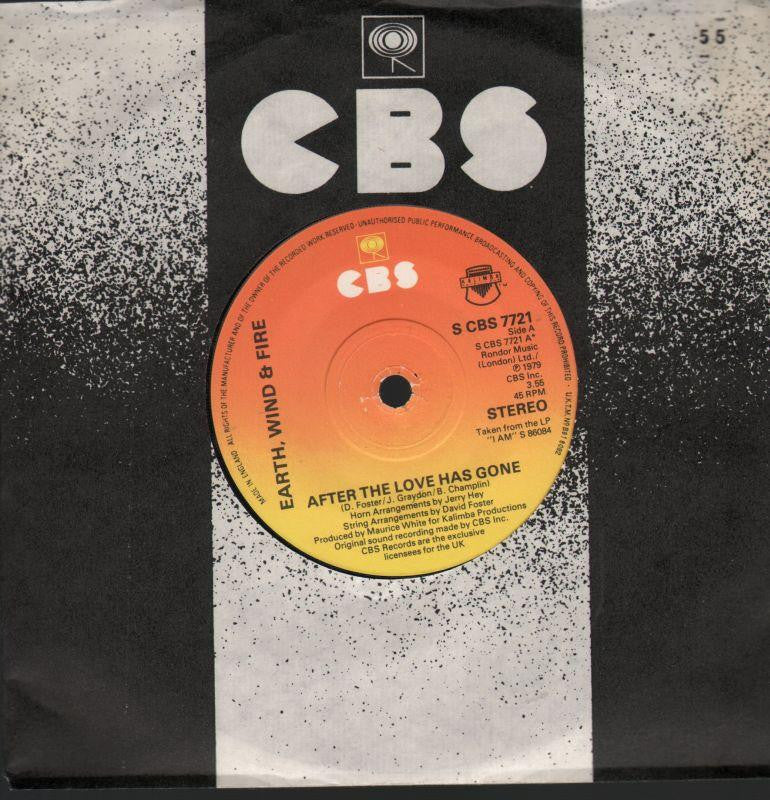 Earth Wind & Fire-After The Love Has Gone-7" Vinyl