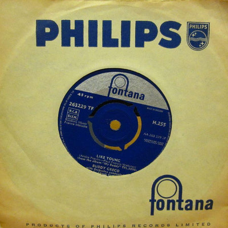 Buddy Greco-Like Young-Fontana-7" Vinyl